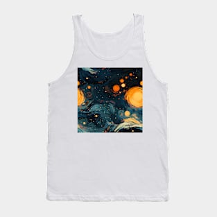 Van Gogh Starry Night Outer Space Pattern 16 Tank Top